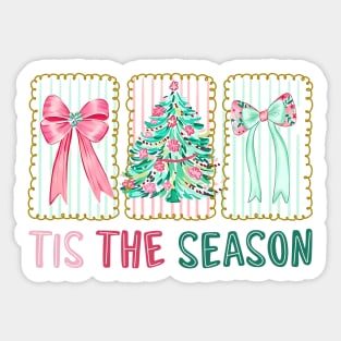 Tis The Season Christmas Design Sticker